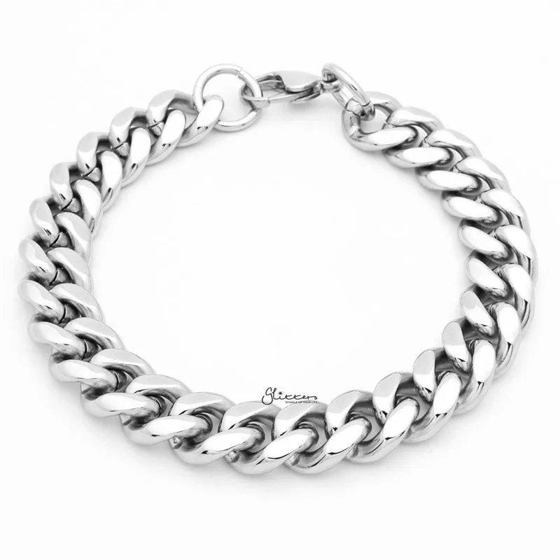 12mm Stainless Steel Miami Cuban Curb Chain Bracelet