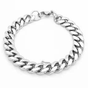 12mm Stainless Steel Miami Cuban Curb Chain Bracelet