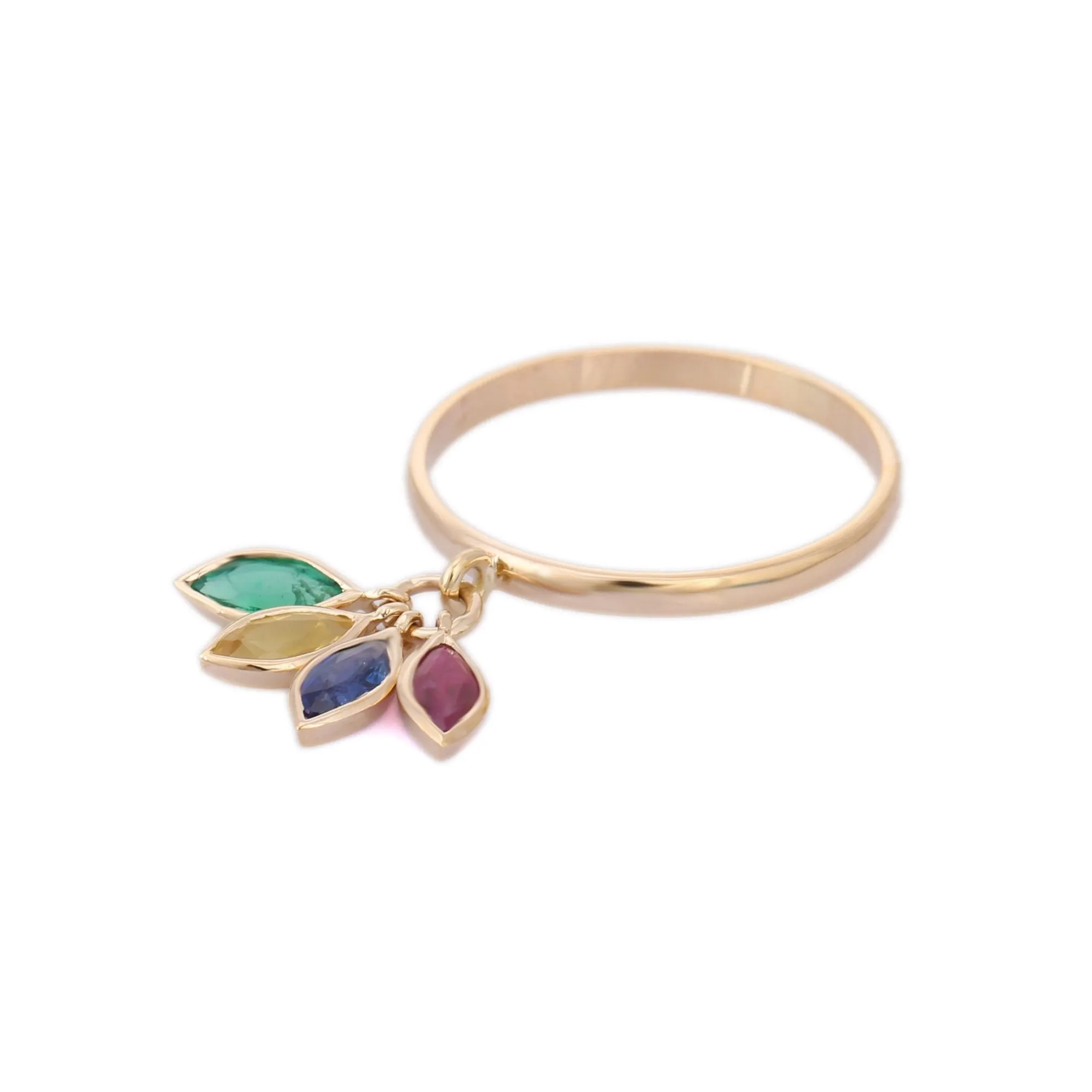 14K Yellow Gold Ruby Ring