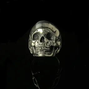 925 Full Skull Ring