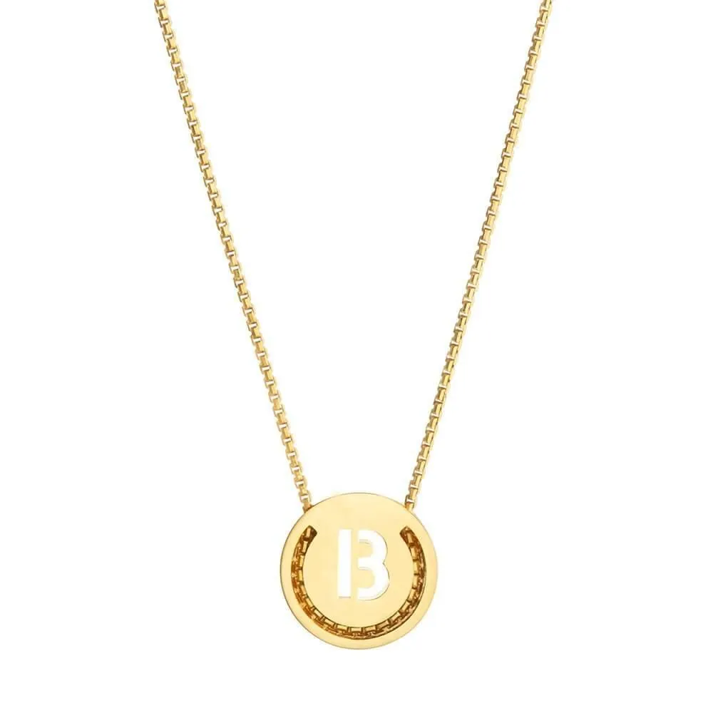 ABC's - B 18K Gold Plated Necklace