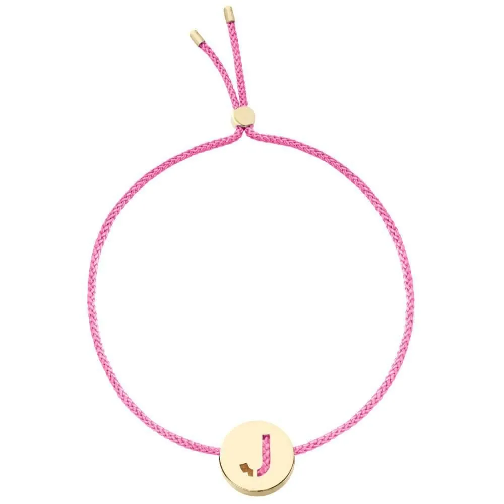 ABC's - J 18K Gold Plated Bracelet