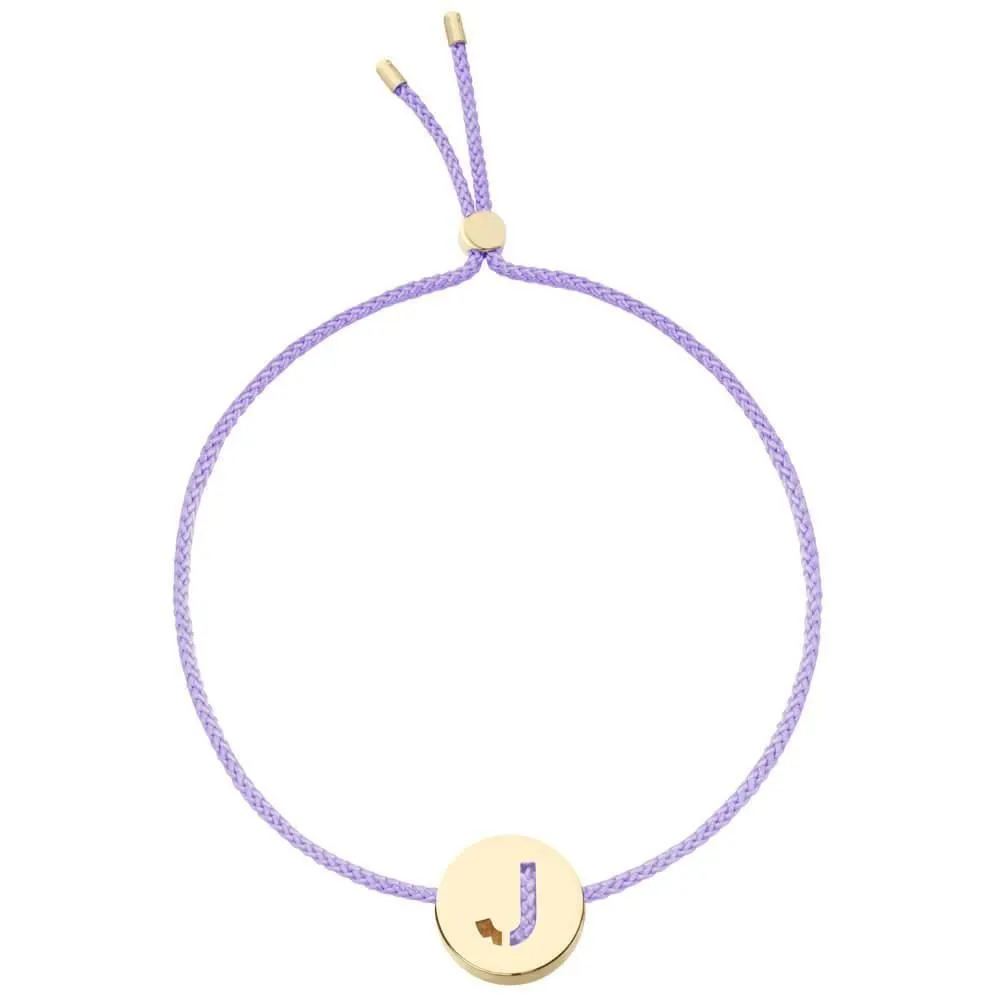 ABC's - J 18K Gold Plated Bracelet