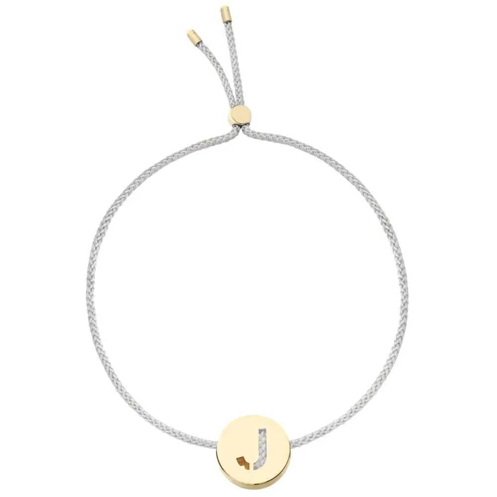 ABC's - J 18K Gold Plated Bracelet