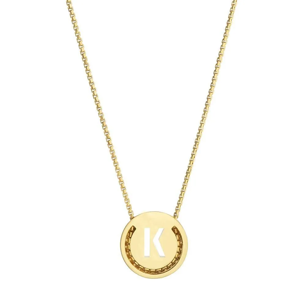 ABC's - K 18K Gold Plated Necklace