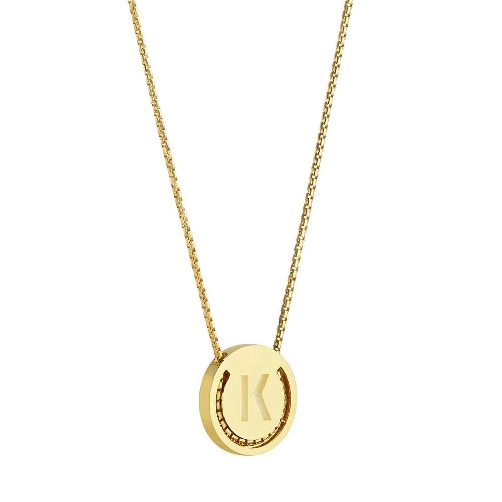 ABC's - K 18K Gold Plated Necklace