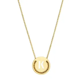 ABC's - K 18K Gold Plated Necklace