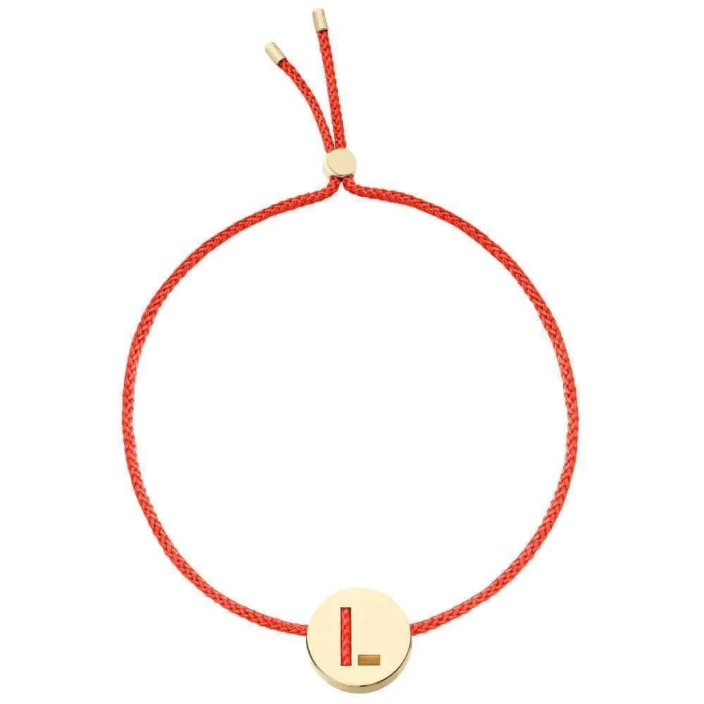 ABC's - L 18K Gold Plated Bracelet