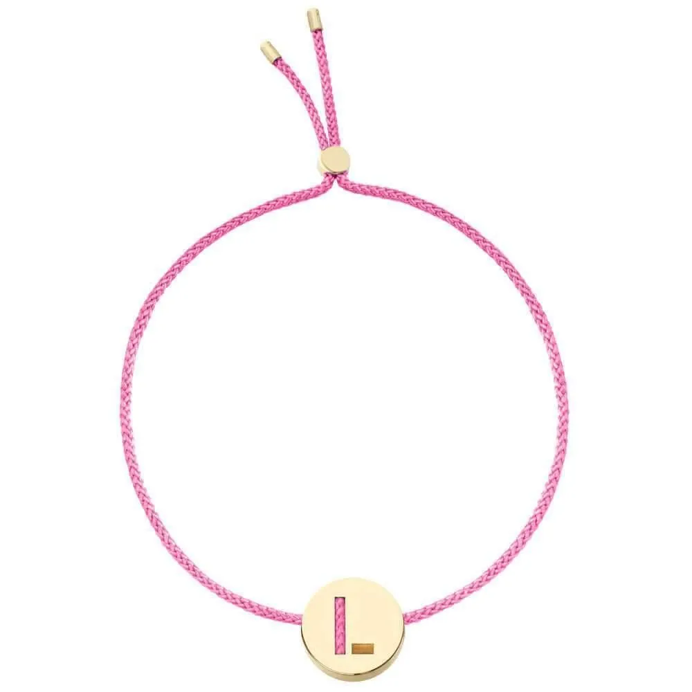 ABC's - L 18K Gold Plated Bracelet