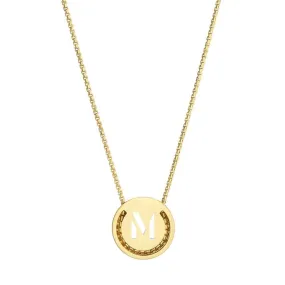 ABC's - M 18K Gold Plated Necklace