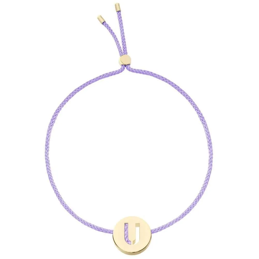 ABC's - U 18K Gold Plated Bracelet