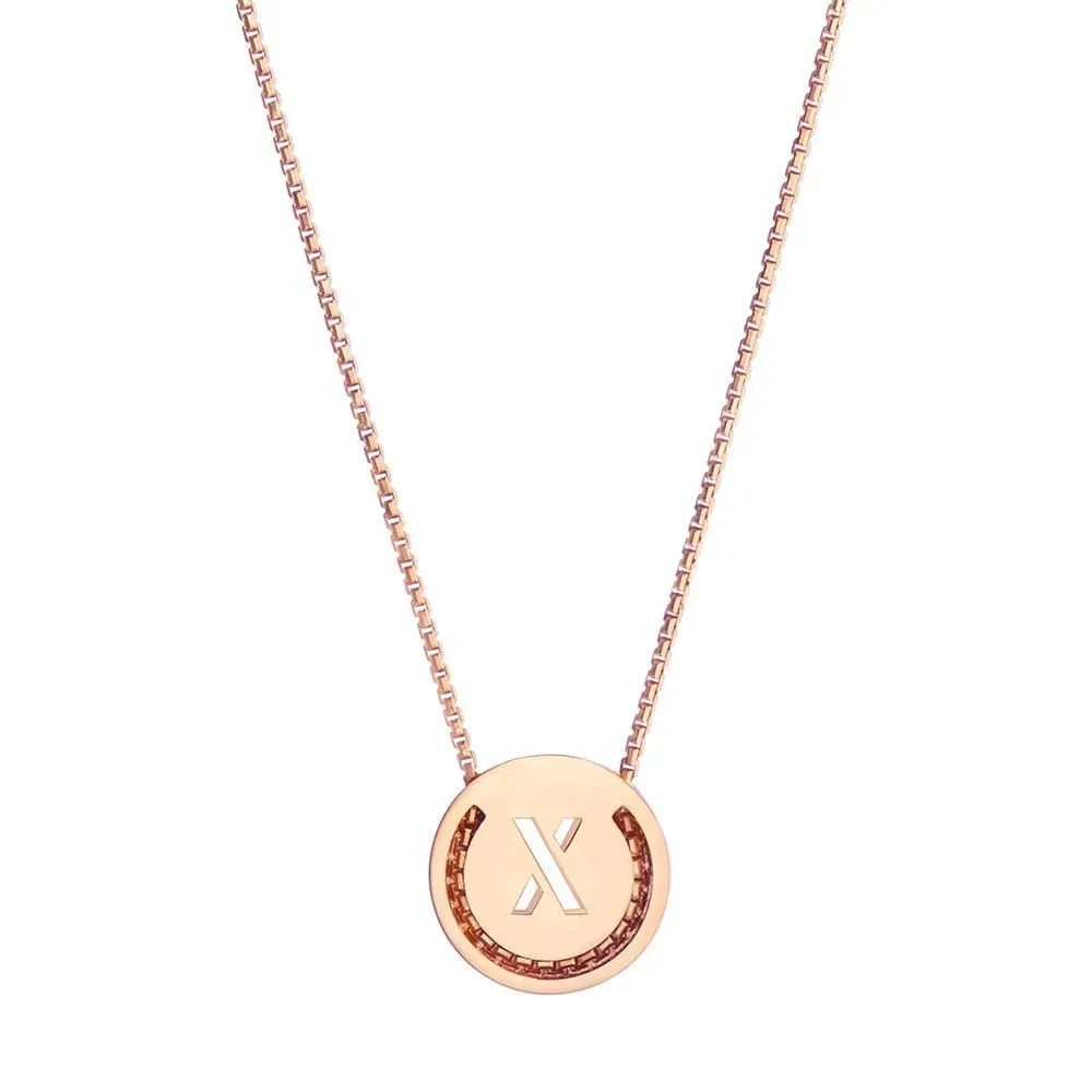 ABC's - X 18K Gold Plated Necklace