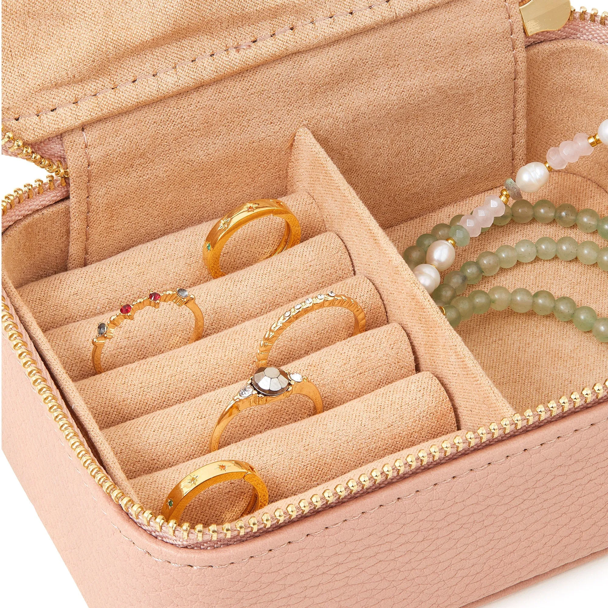 Accessorize London Cream Mini Jada Jewellery Box