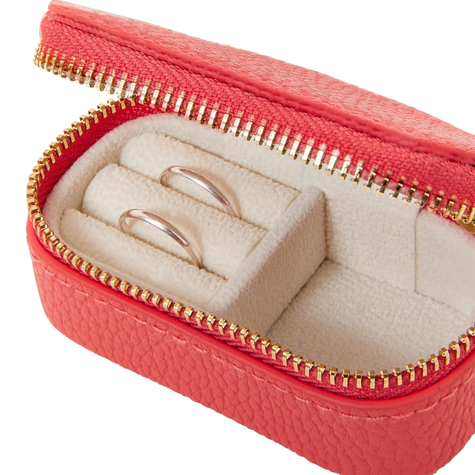 Accessorize London Women's Coral Micro Mini Jewllery Box