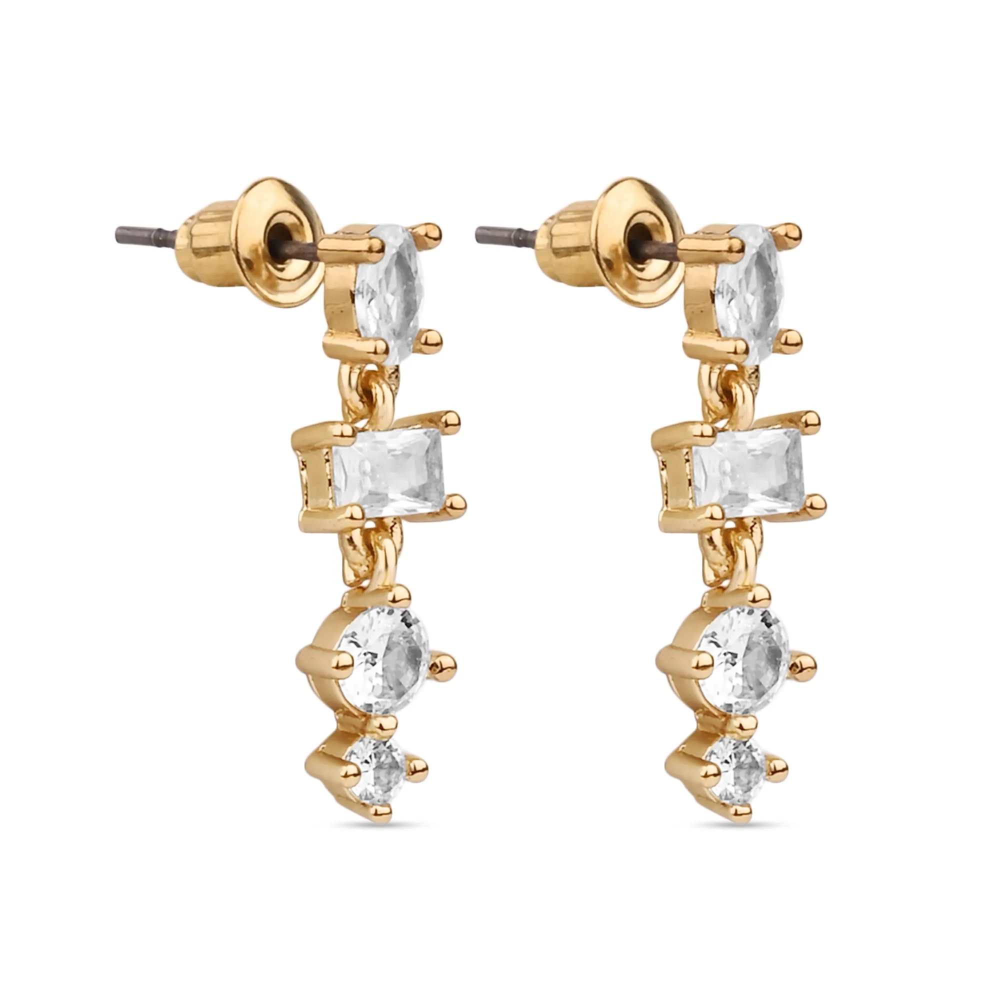 Accessorize London Women's Crystal Stones Drop Earring