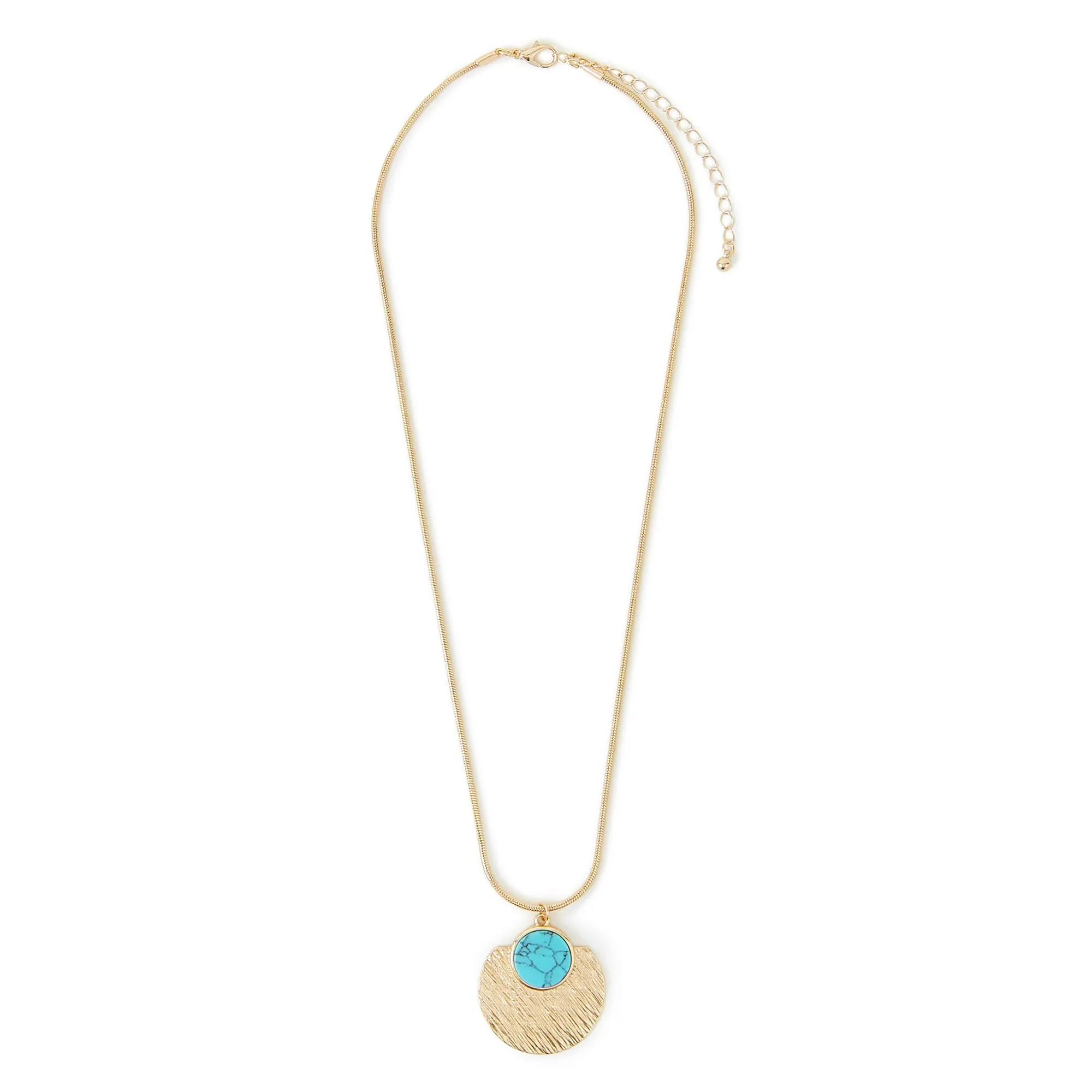 Accessorize London Women's Disc Pendant Necklace