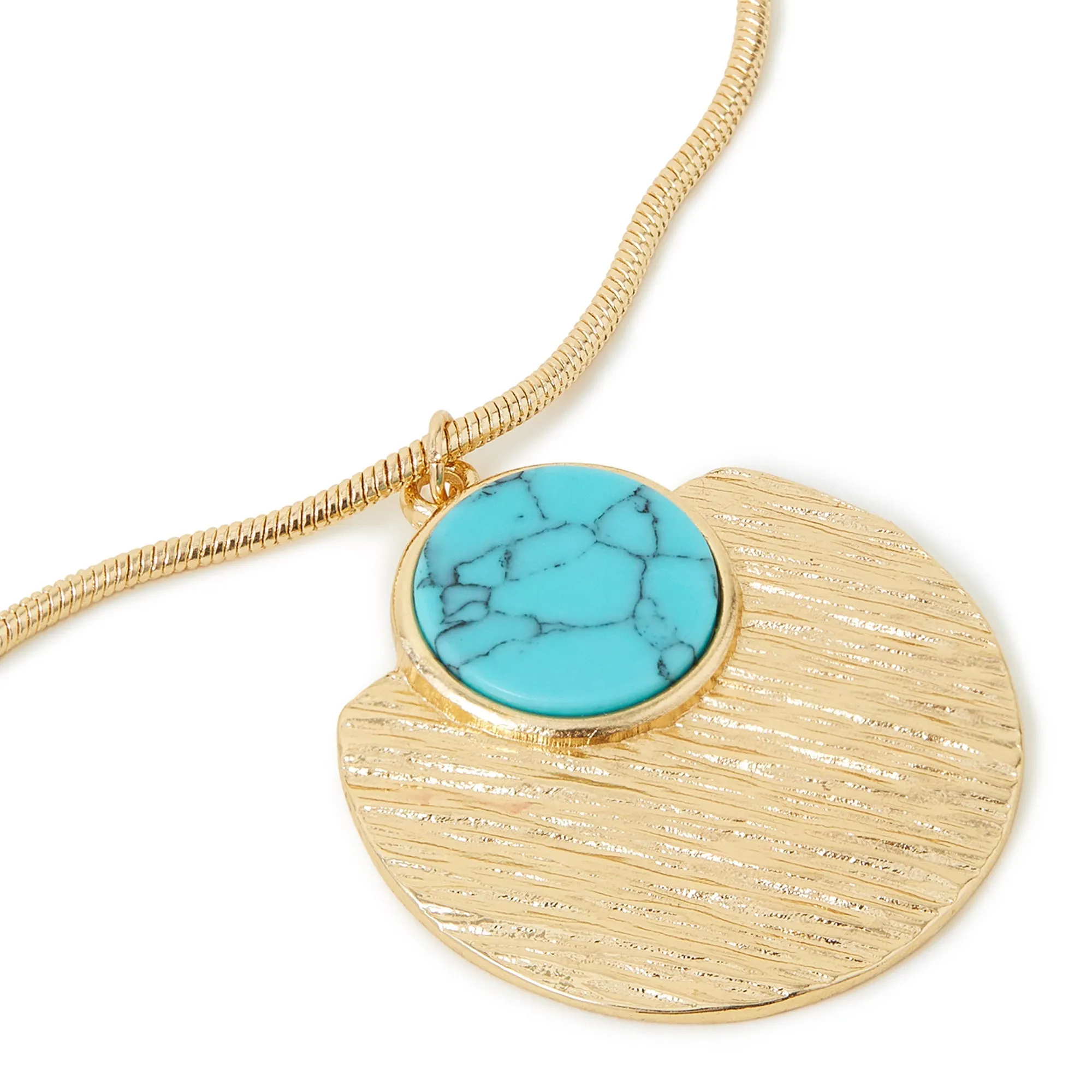 Accessorize London Women's Disc Pendant Necklace