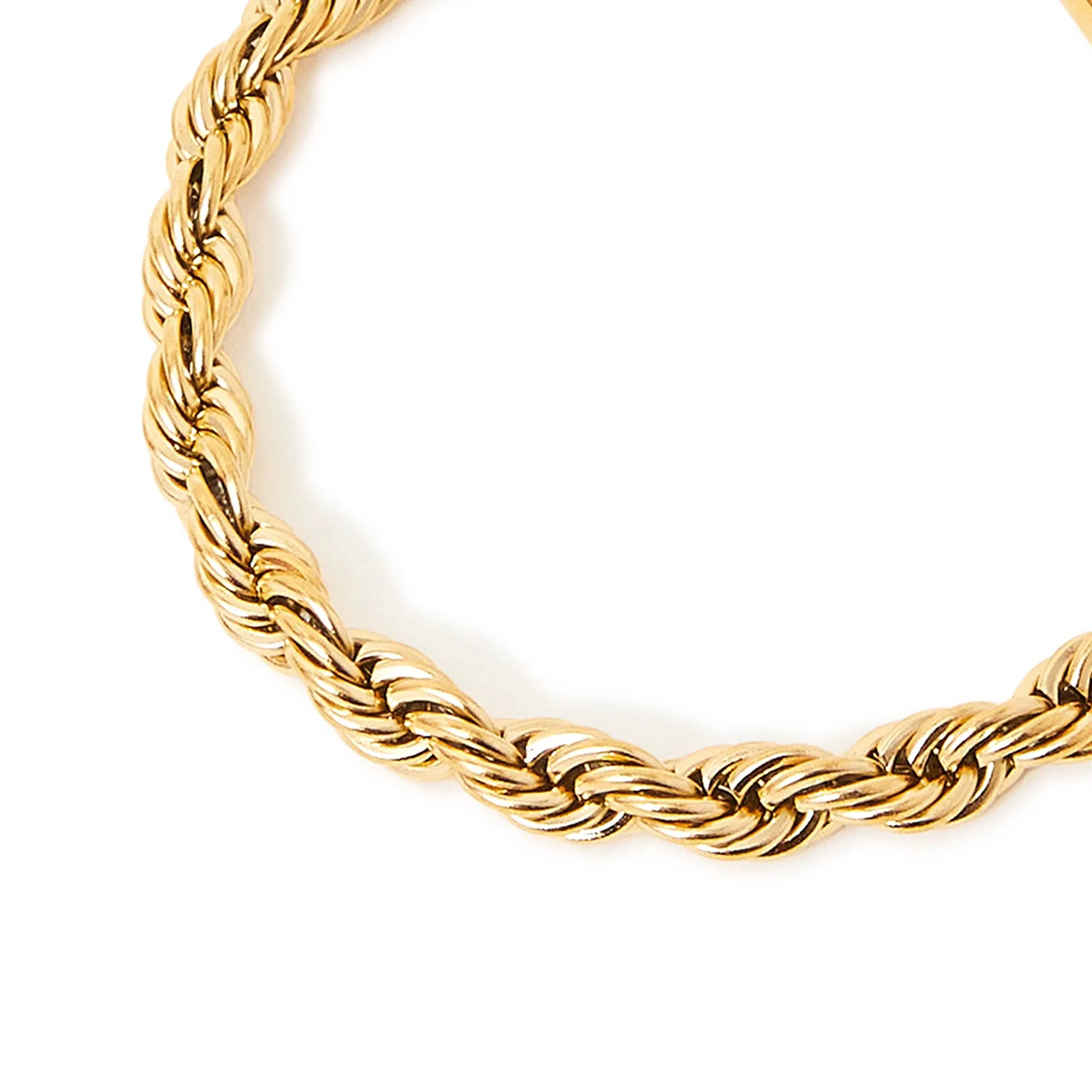 Accessorize London Women's Gold  Stainless Steel Twisted Chain Bracelet