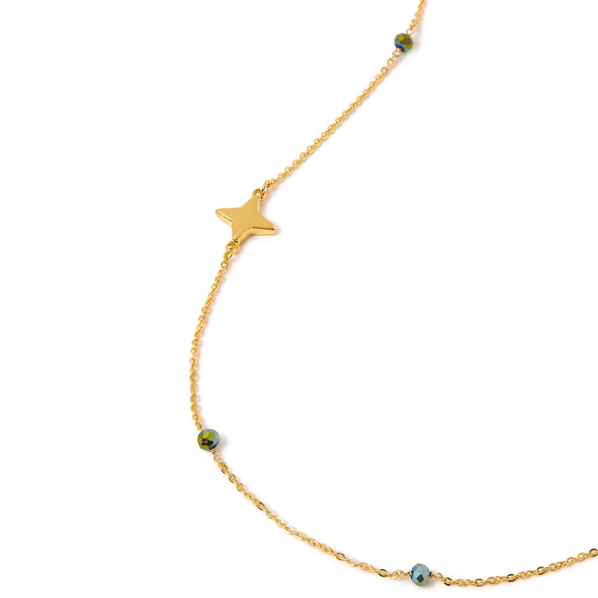 Accessorize London Women's Z Real Gold-Plated Beaded Long Necklace