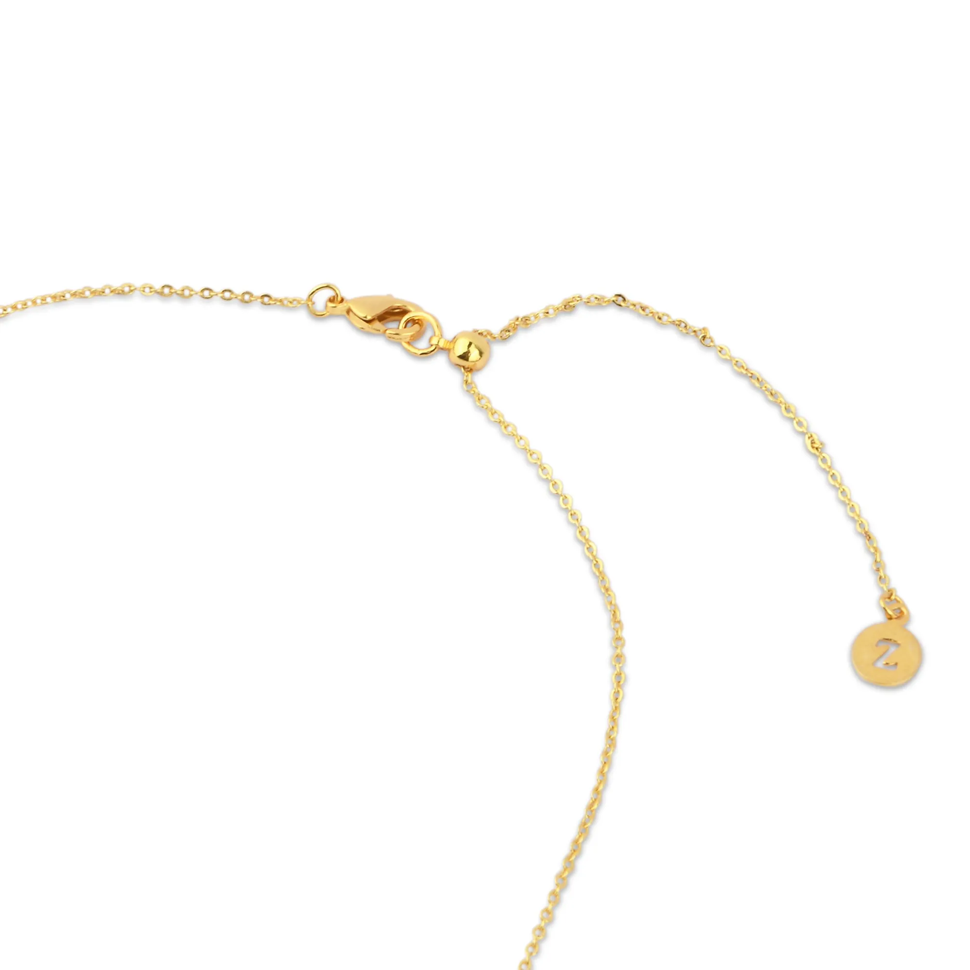 Accessorize London Women's Z Real Gold-Plated Beaded Long Necklace