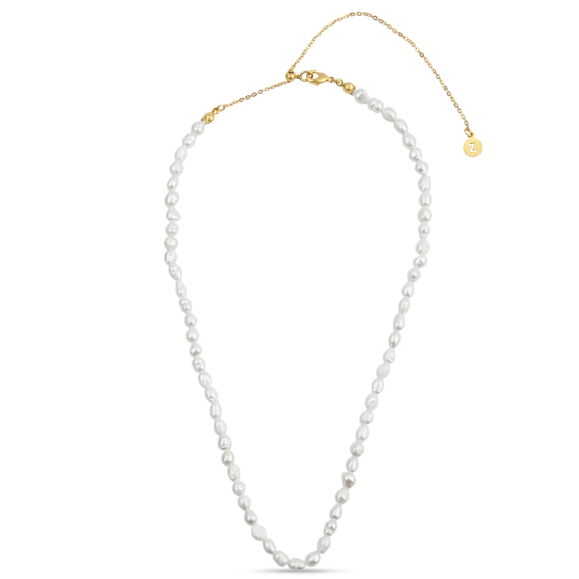 Accessorize London Women's Z Real Gold Plated Seed Pearl Necklace