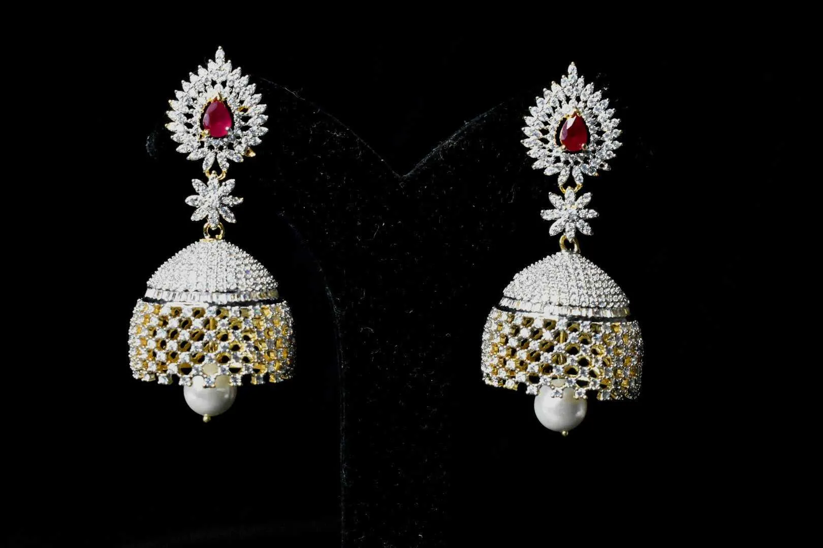 American Diamonds Jhumka