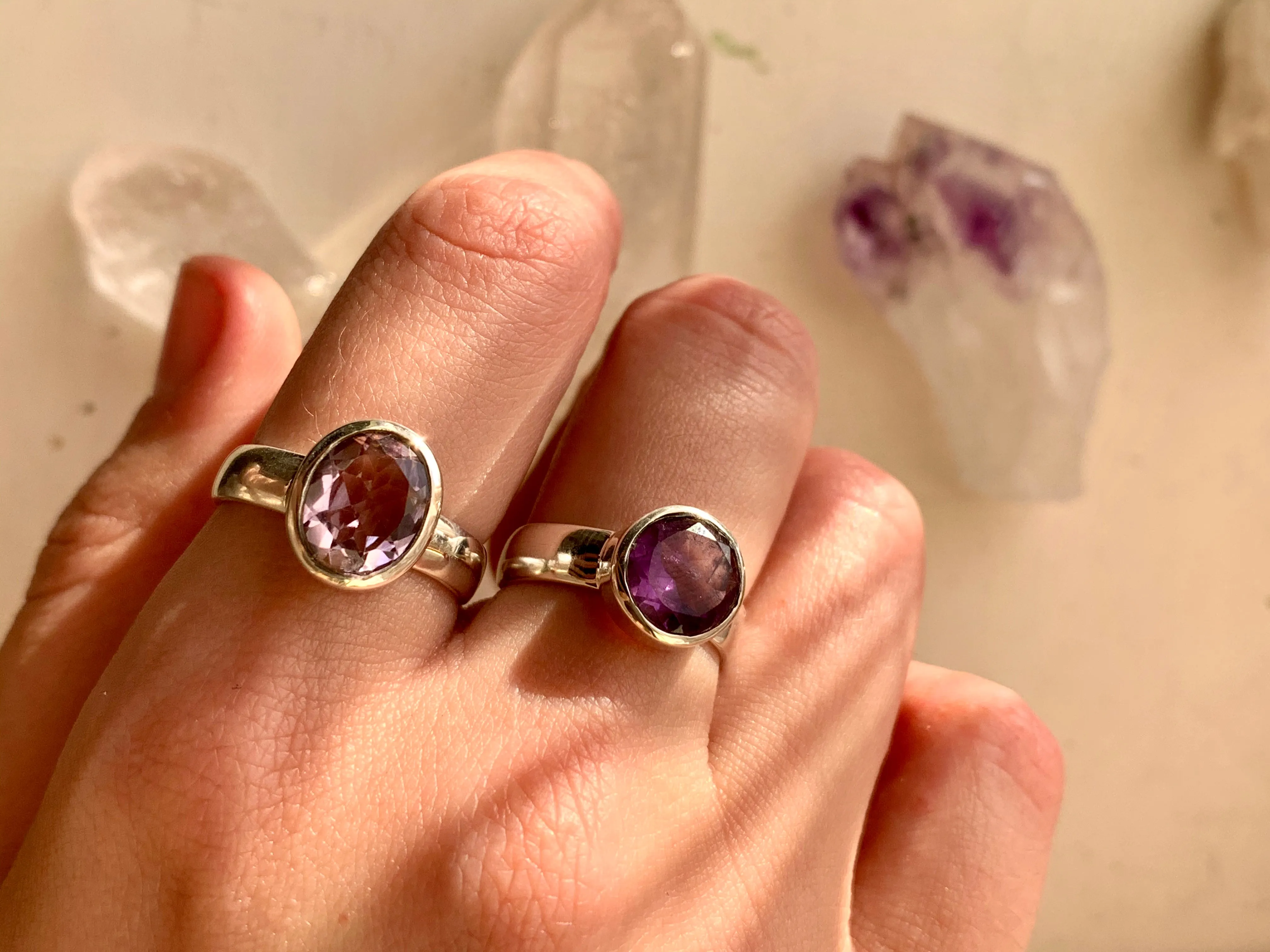 Amethyst Sabina Ring - Oval