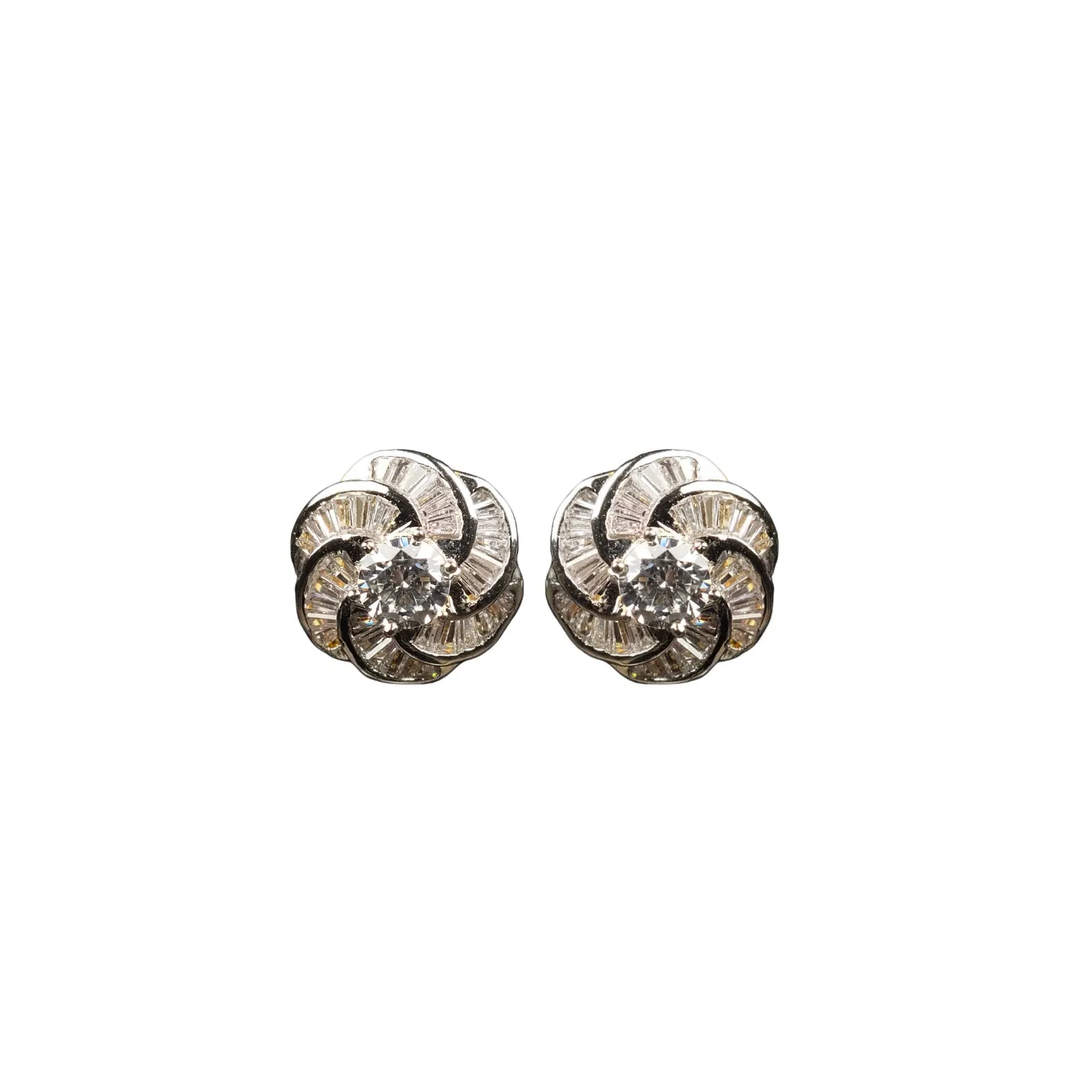 Asp Swarovski Flower Stud Earrings