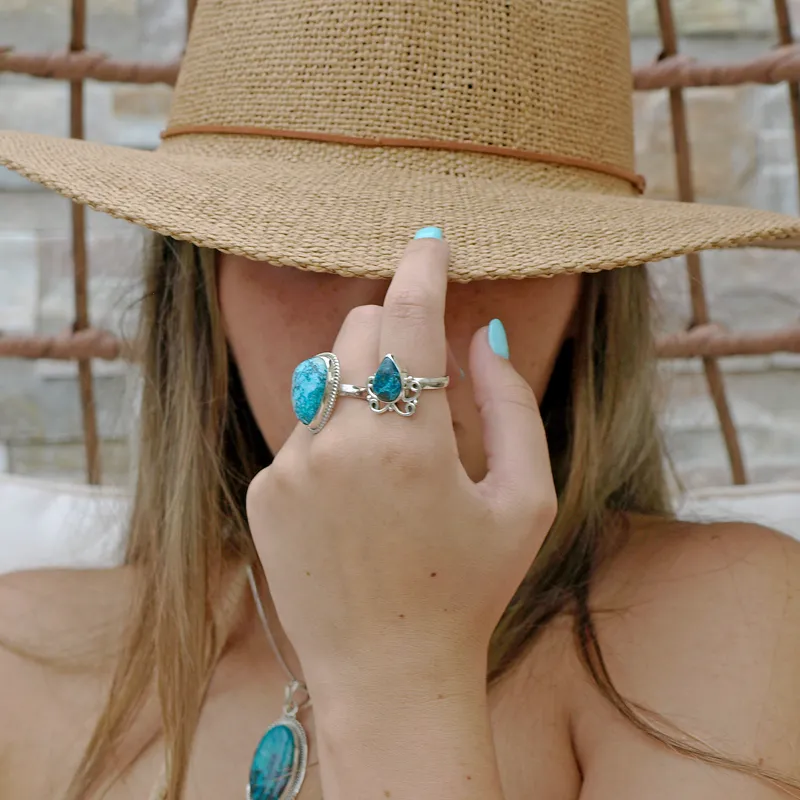 Avalon Azurite Bohemian Style Ring