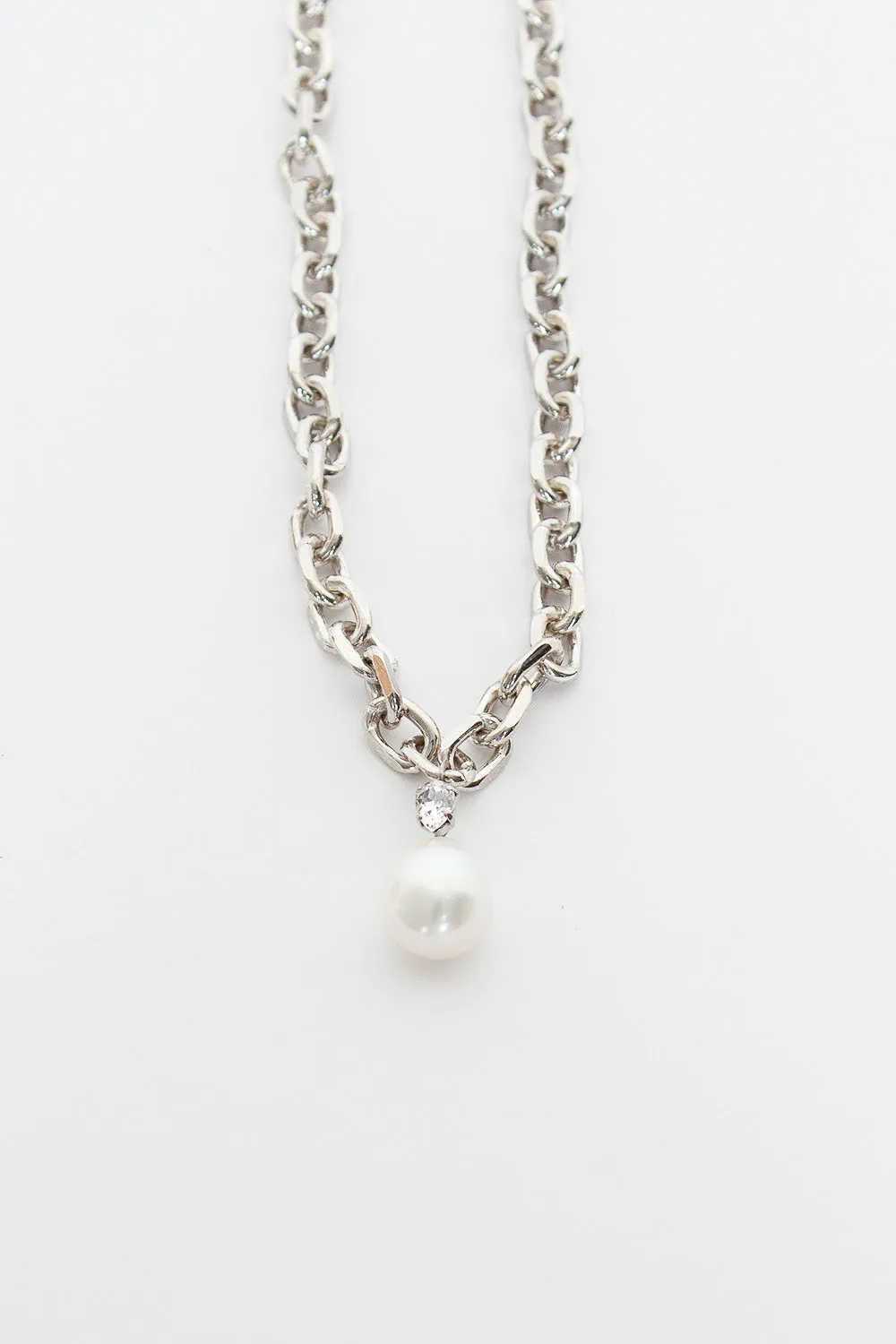 Baroque Pearl Chain Necklace