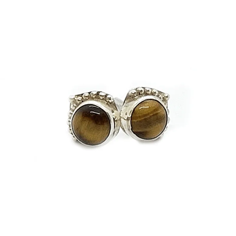 Chotto Tiger Eye Bohemian Earrings