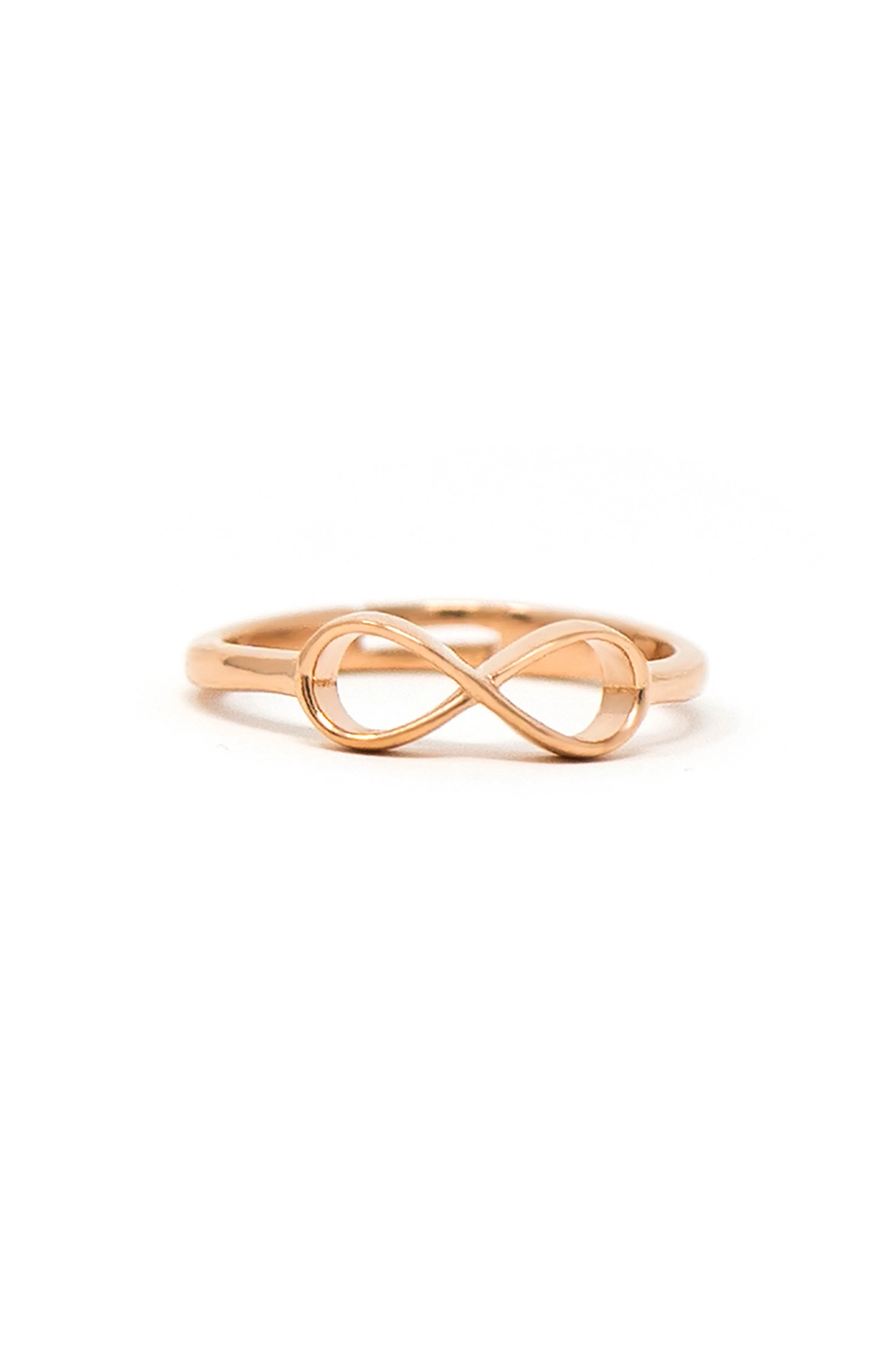 Classic Infinity Gold Plated Sterling Silver Adjustable Ring