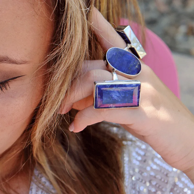 Codona Sapphire Quartz Rectangle Ring