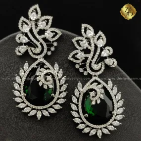 Crystal Green AD Earrings