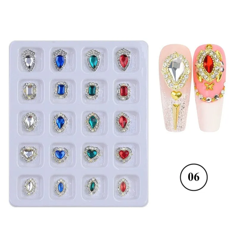 Crystal Jewellery 3D Charm 20pcs