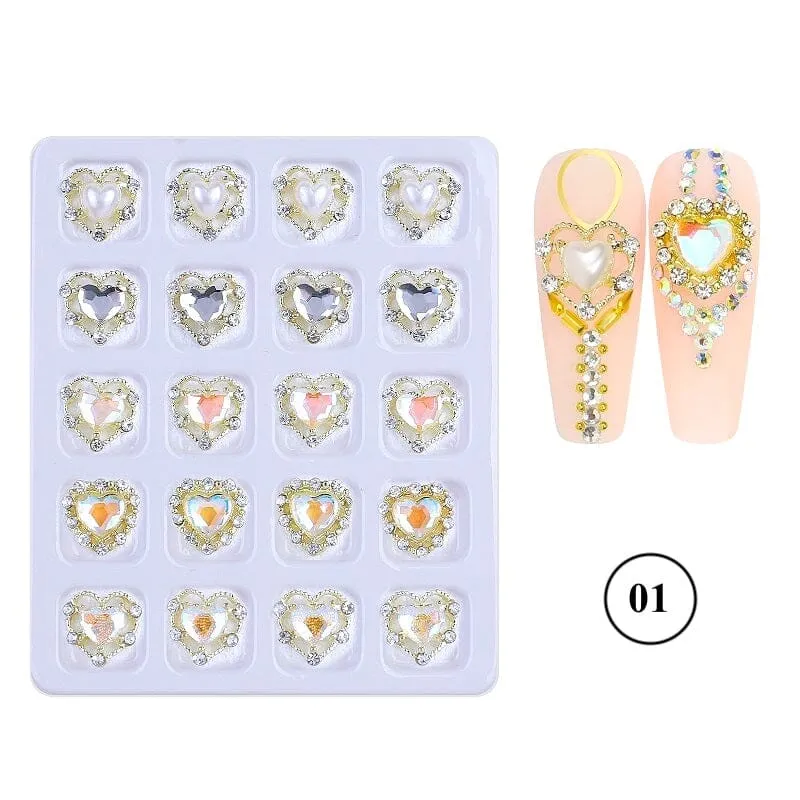 Crystal Jewellery 3D Charm 20pcs