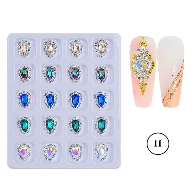 Crystal Jewellery 3D Charm 20pcs