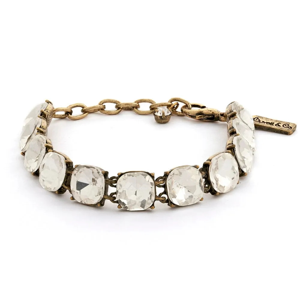 Cushion Cut Crystal Stone Bracelet