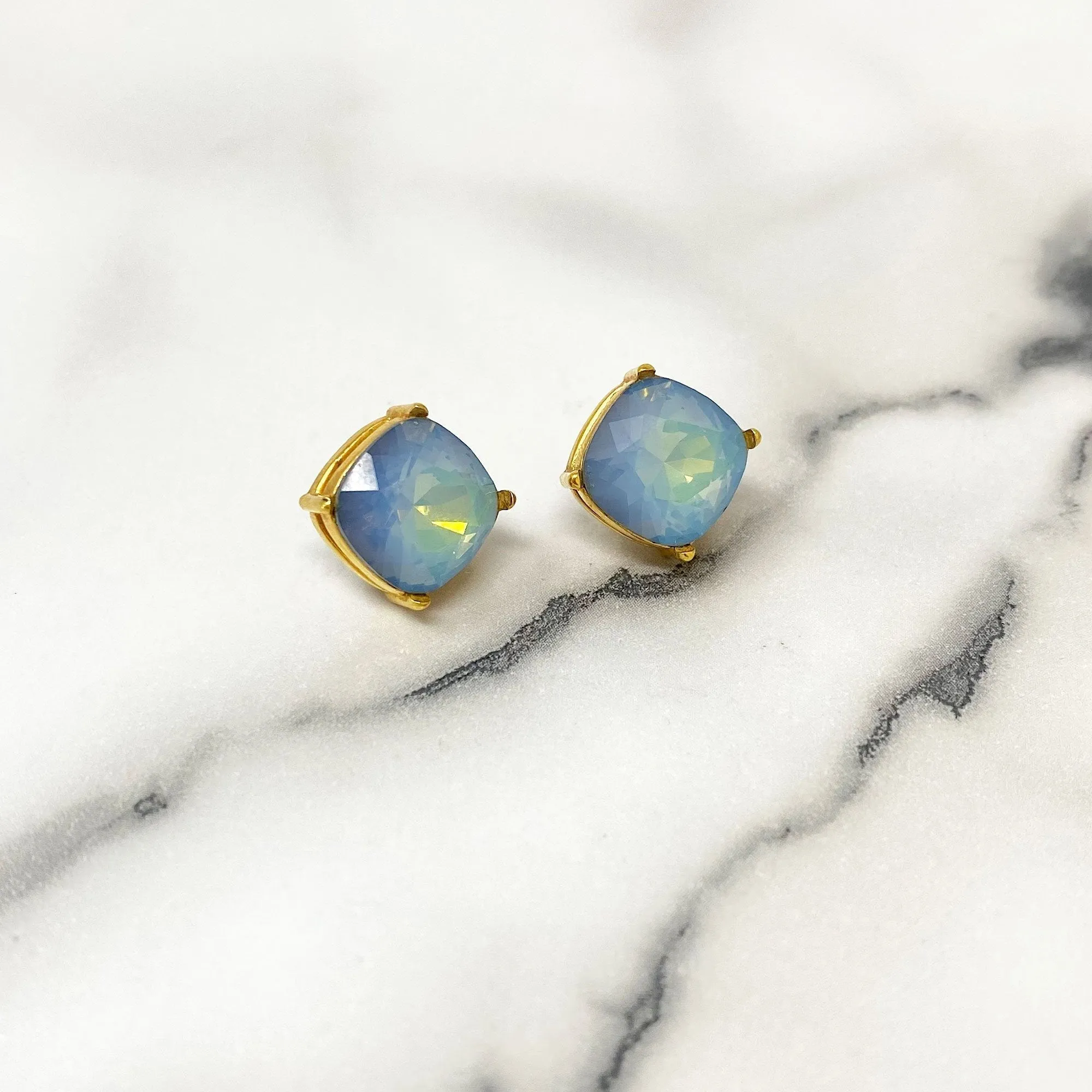 CYNTHIA blue opalite stud earrings