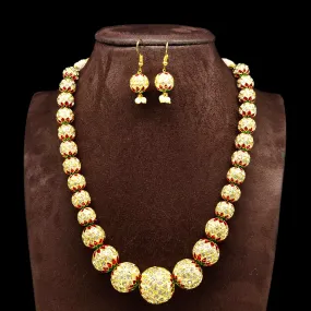 Cz Balls Graded Necklace Set By Asp Fashion Jewellery