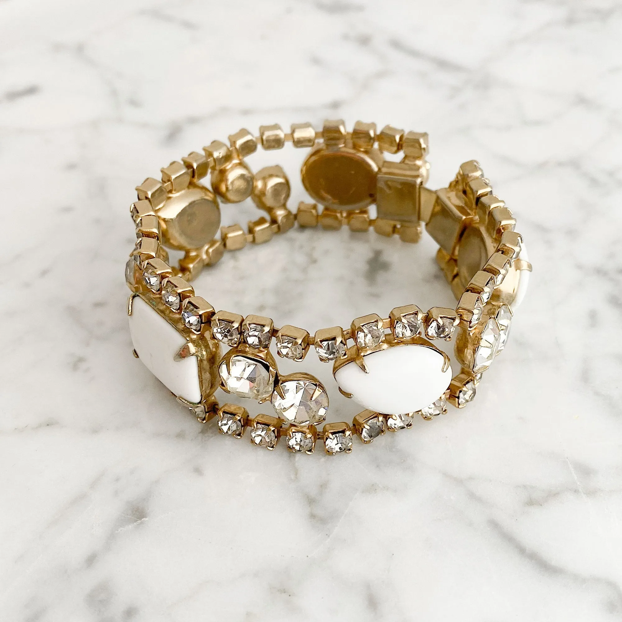 DAKOTA vintage white rhinestone bracelet