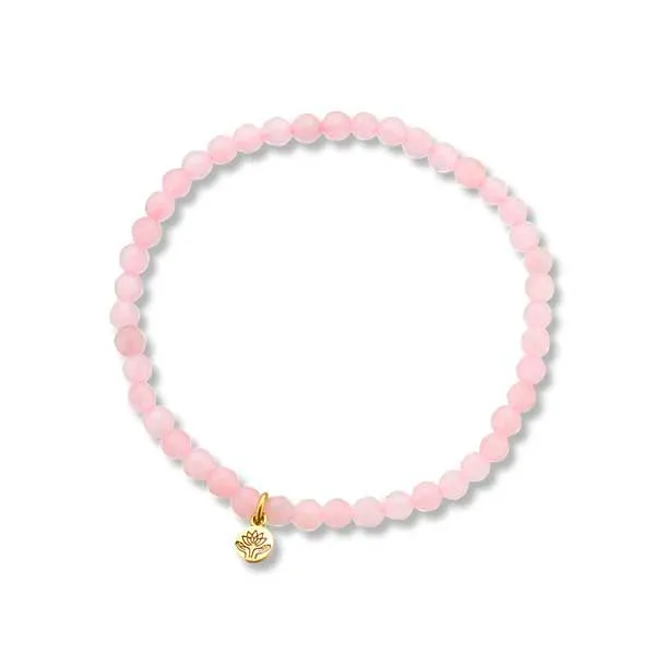 Daughter Forever Friend -Rose Quartz Gem Bracelet