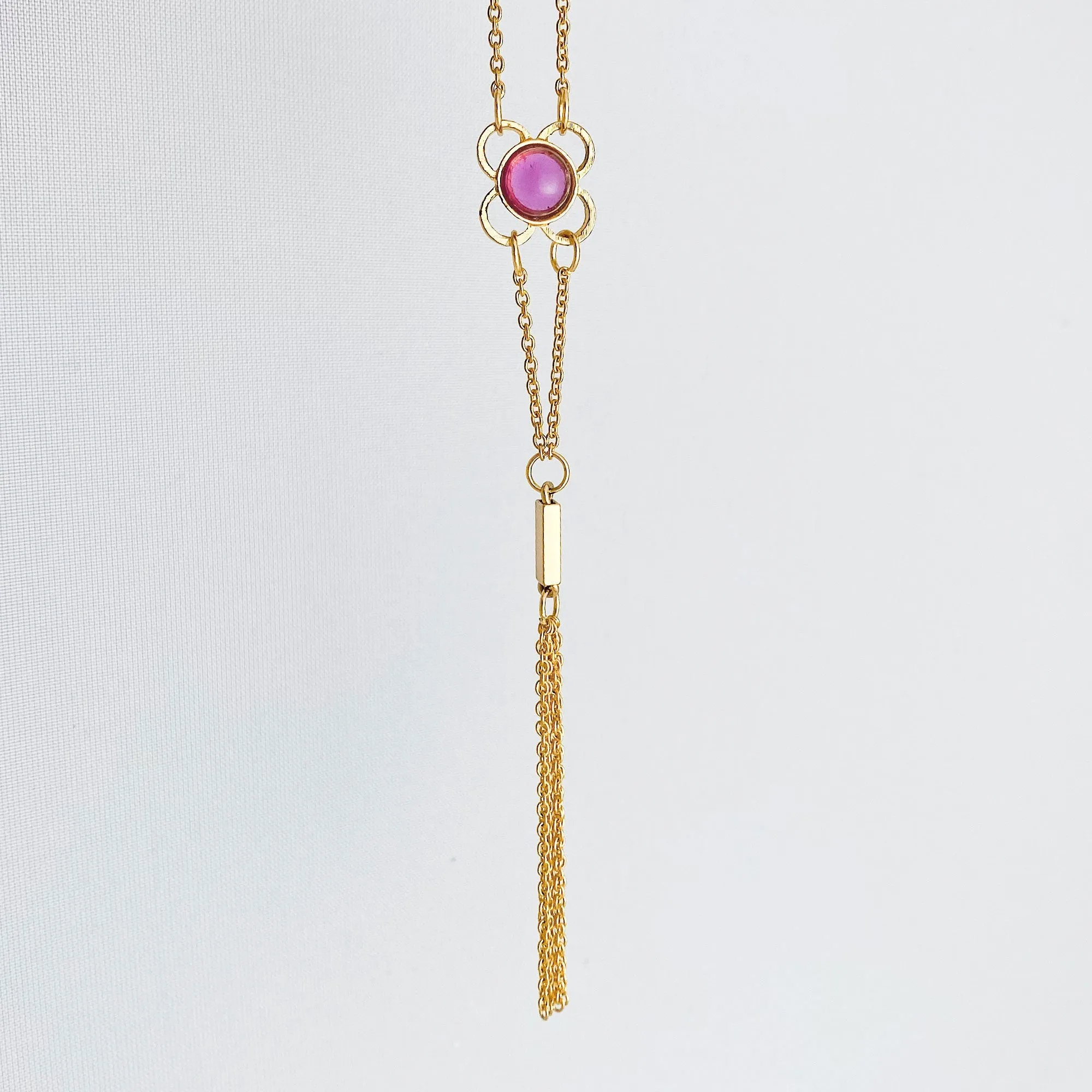 DAWSON gold tassel necklace