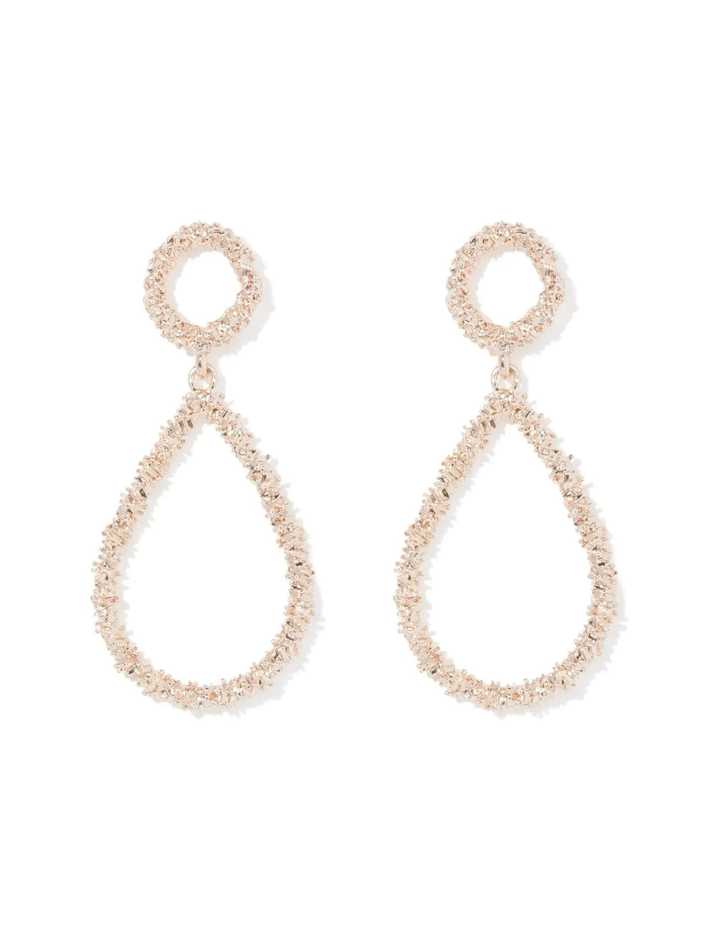 Desi Textured Teardrop Earrings