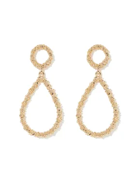 Desi Textured Teardrop Earrings