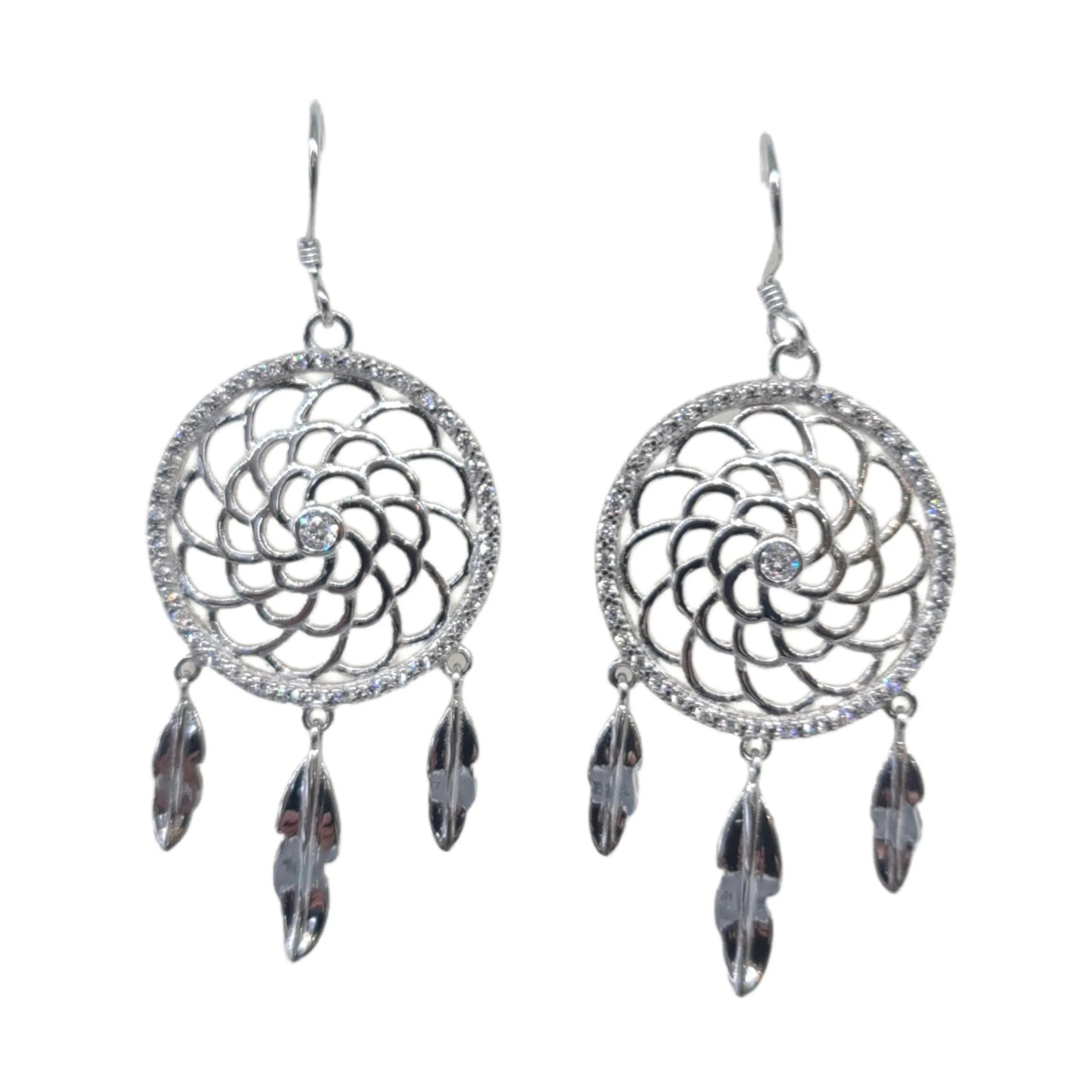 Dreamcatcher necklace and earrings