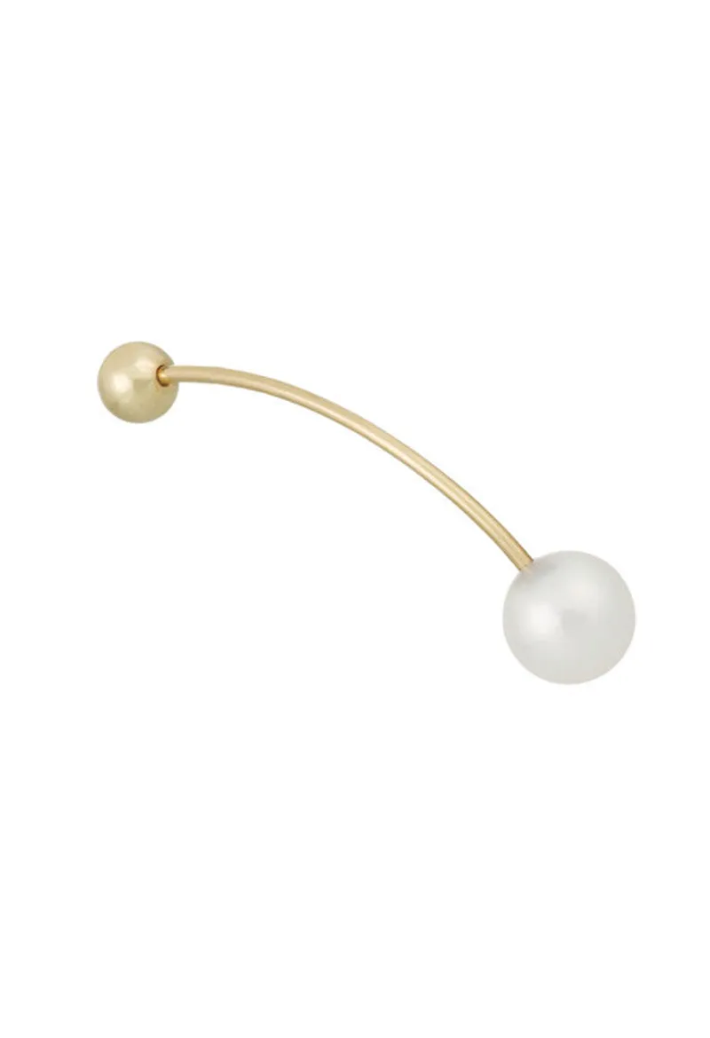 Elipse Akoya Pearl Bar Earring