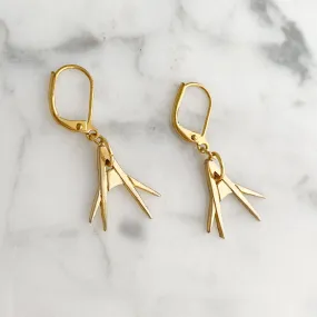 ELLSBETH Art Deco gold earrings