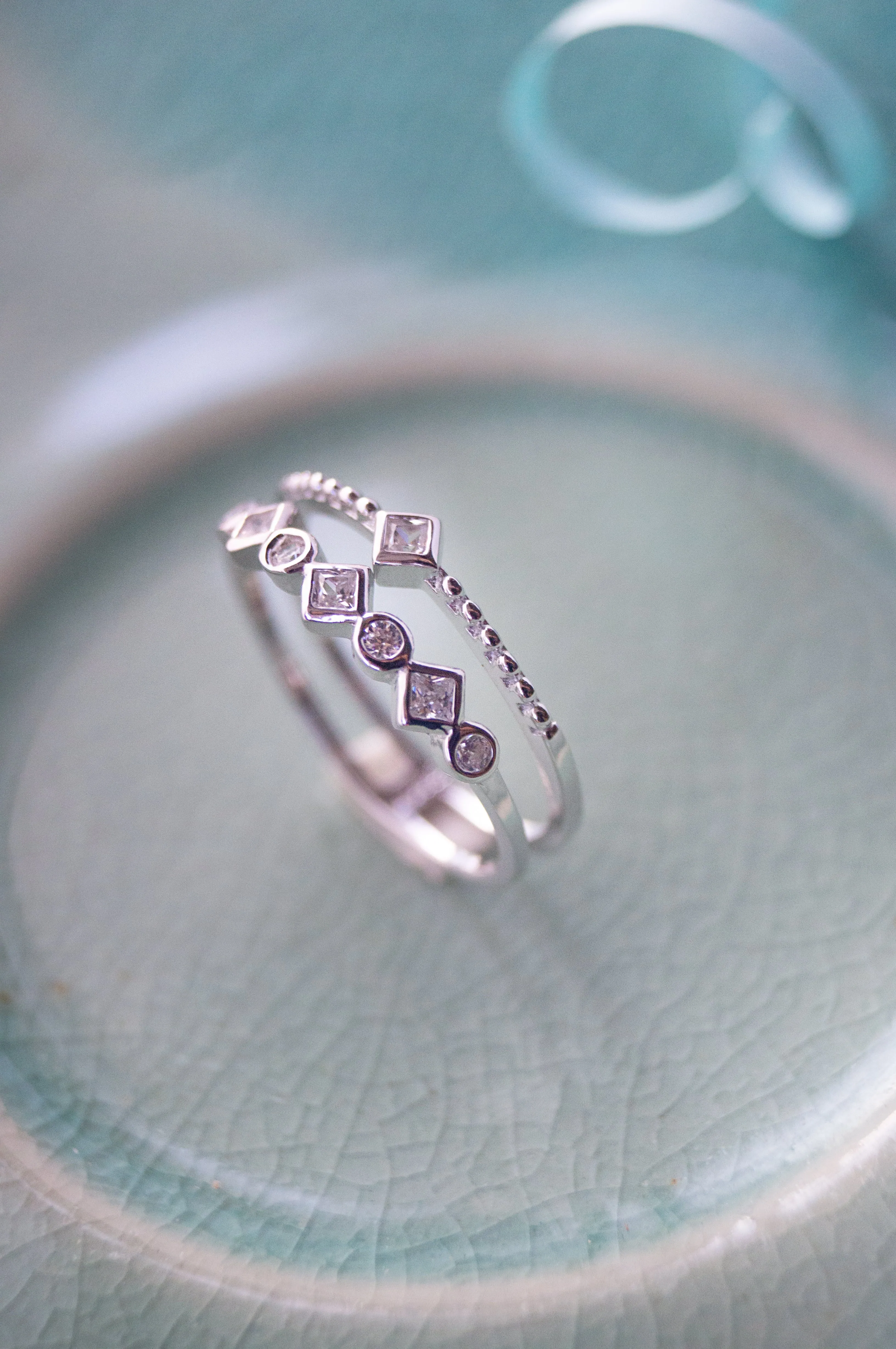 Embrace Yourself Two Layer Sterling Silver Ring