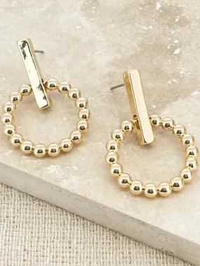 Envy Bubble Ball Drop Earrings - Gold